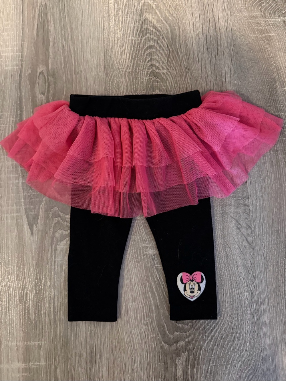 Disney Minnie Mouse Pink/Black Tutu Leggings - Baby